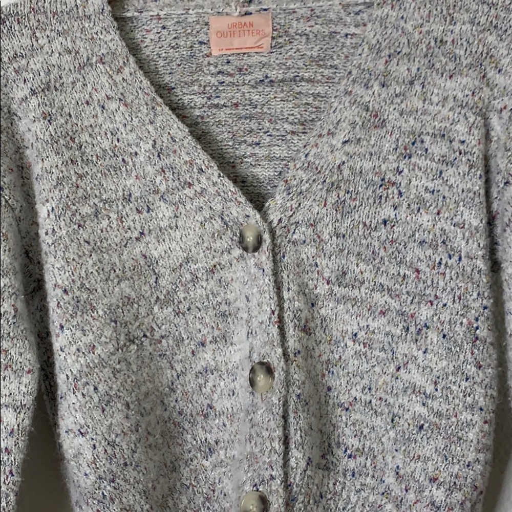 Urban Outfitters Gray Speckled Cardigan